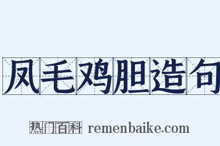 凤毛鸡胆造句是什么意思的图片
